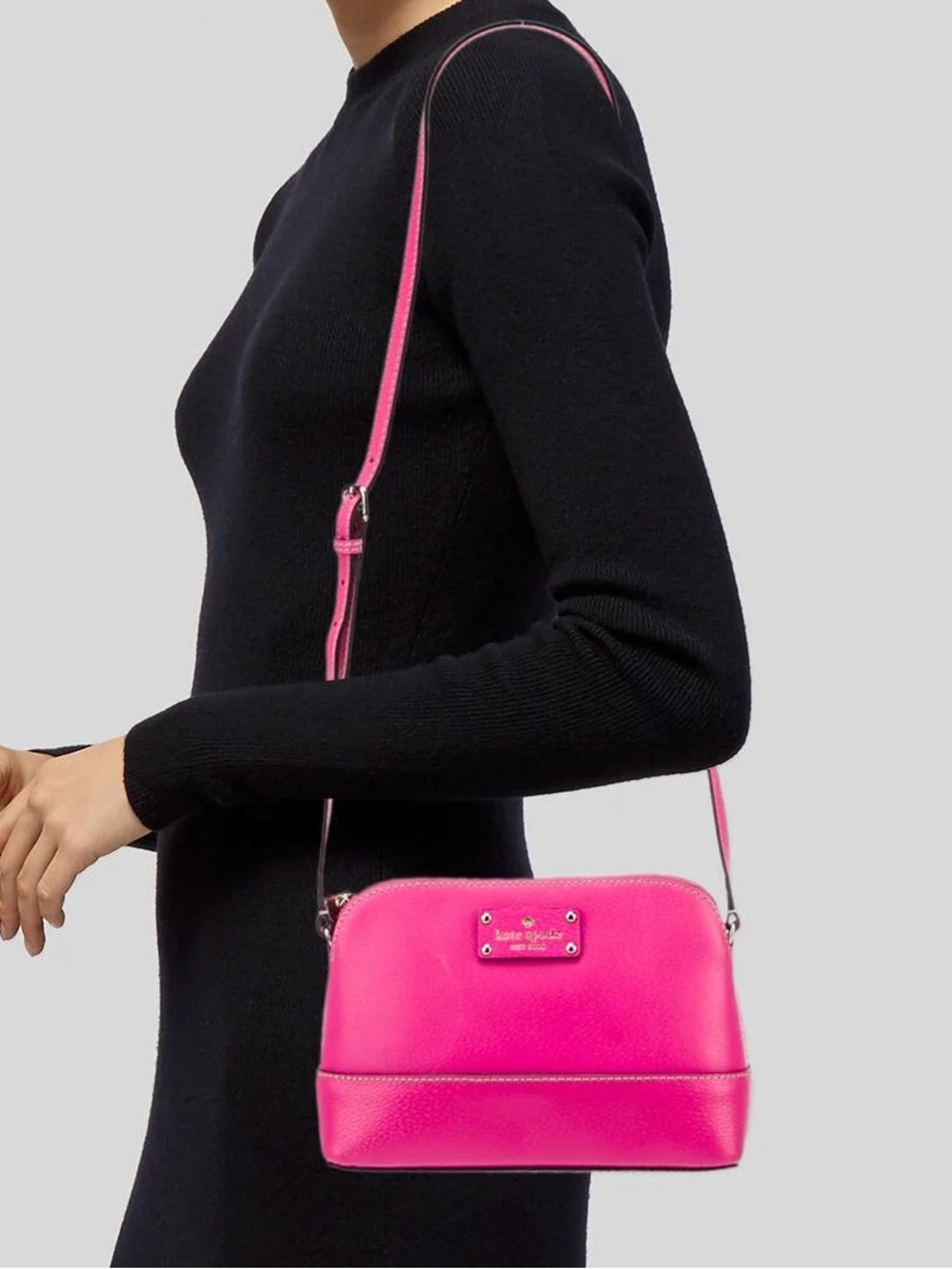 kate spade Hot Pink Leather Crossbody Bag